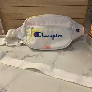Champion White Tie-Dye Fanny Pack